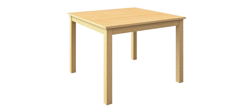 mesa 428 acabada en roble blanco