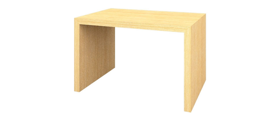 mesa 432 acabada en roble blanco