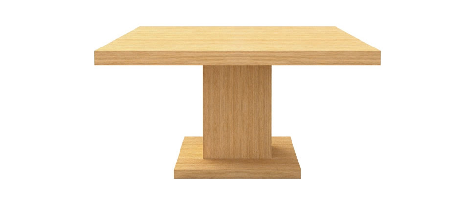 mesa 450 acabada en roble blanco