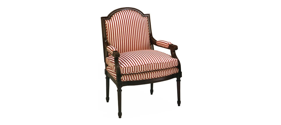 sillón 030 tela a rayas