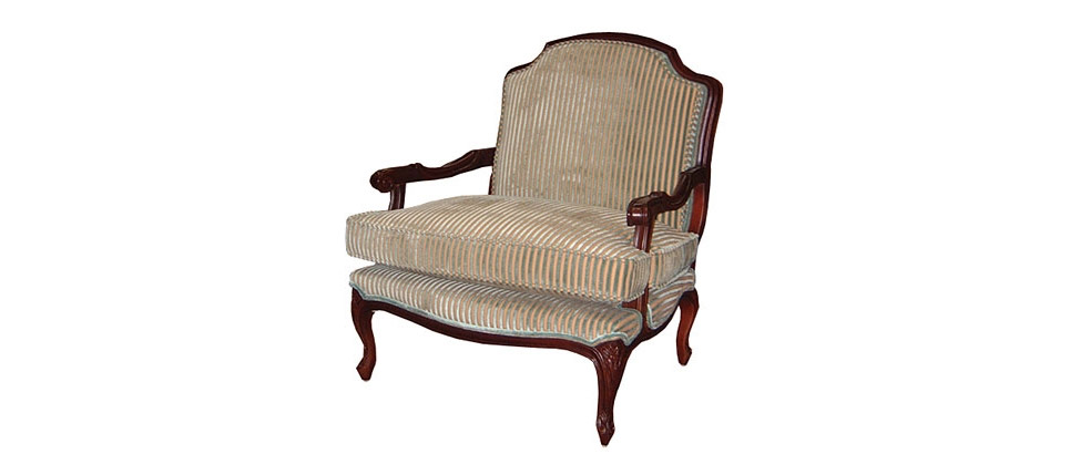 sillón 172 terciopelo a rayas