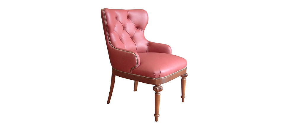 sillón 212 piel roja