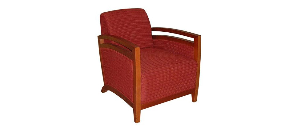 sillón 230 tela roja