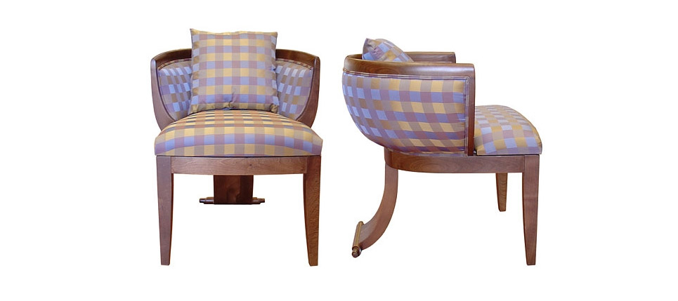 sillón 412 tela a cuadros