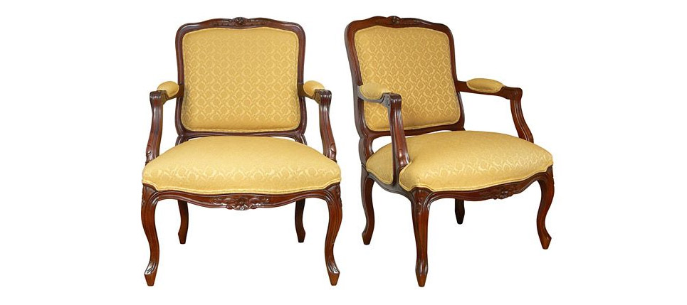 sillón 490 tela amarilla