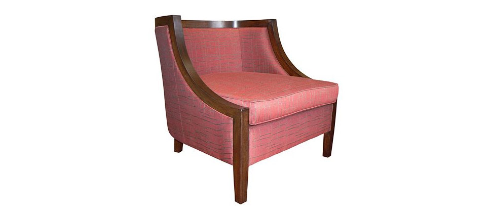 sillón 523 tela rosa