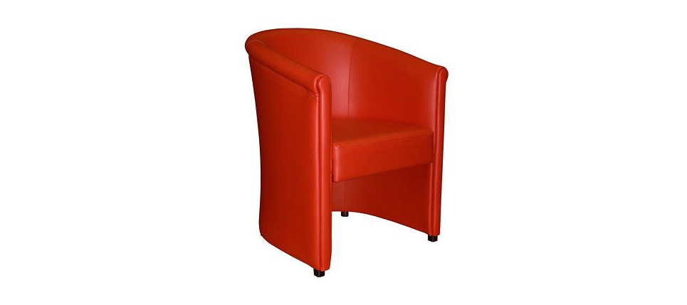 sillón 656 piel roja