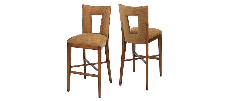 taburete 056 tela marrón