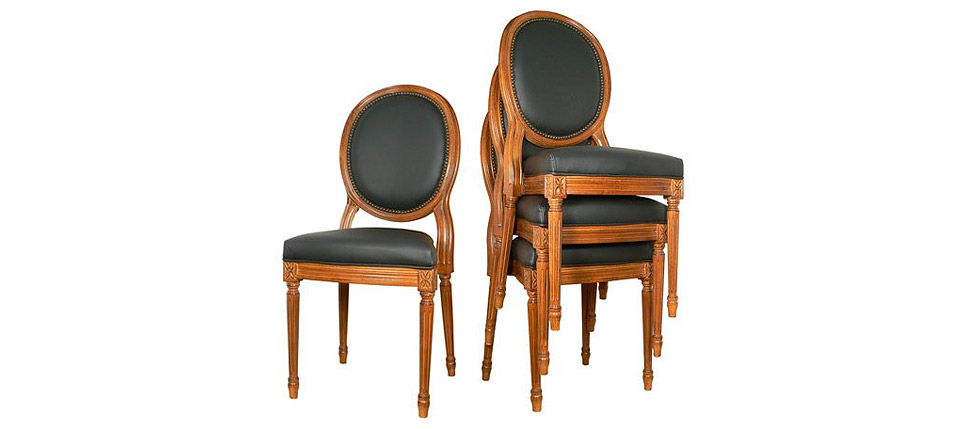 silla 152 piel verde