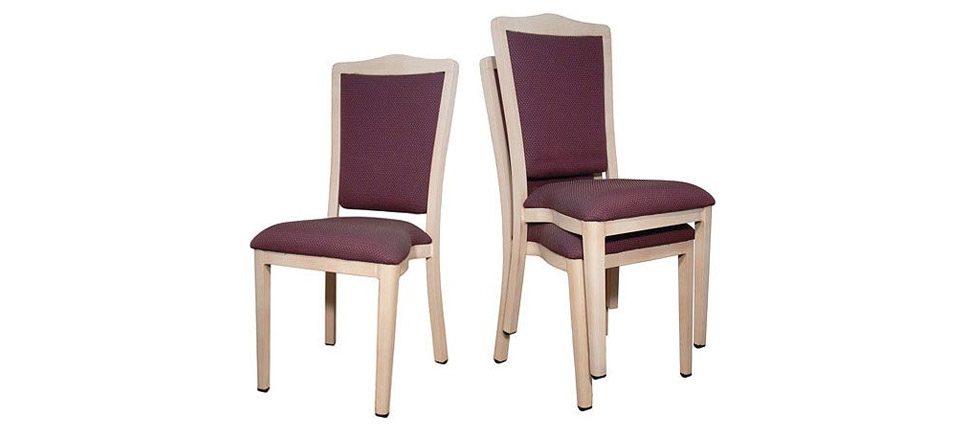 silla 4190 tela granate