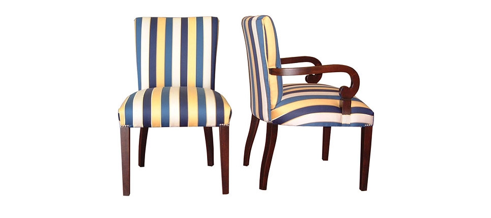 silla 164 tela a rayas