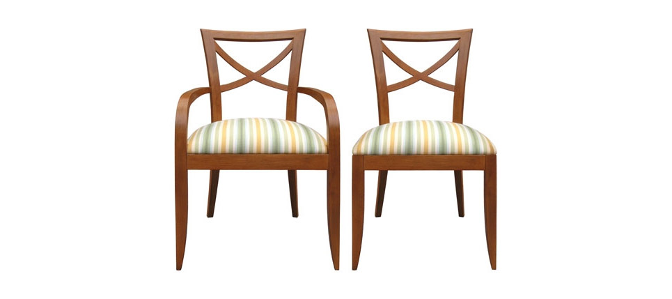 silla 237 tela a rayas