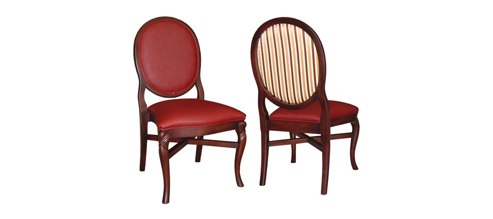 silla 387 piel roja
