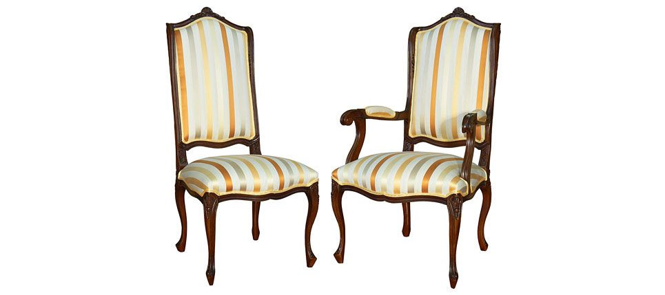 silla 405 tela a rayas