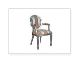 silla 503 rayas beige y plata