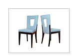 silla 056 tela blanca con respaldo calado y tapizado