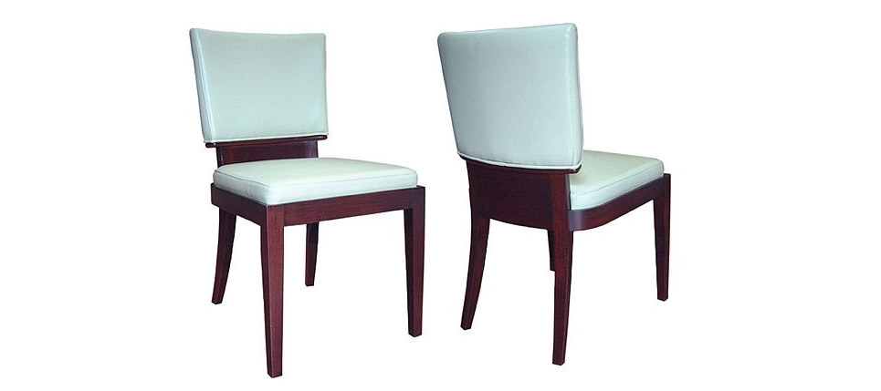 silla 183 piel blanca