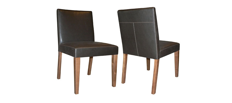 silla 580 piel negra