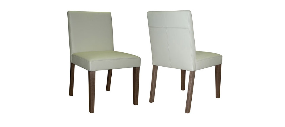 silla 580 piel blanca